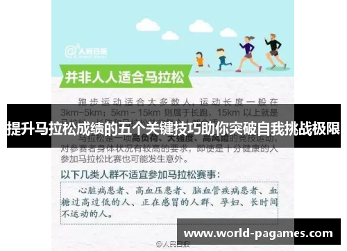 提升马拉松成绩的五个关键技巧助你突破自我挑战极限